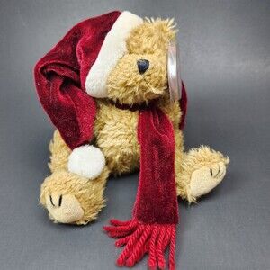 Vintage Ty Santa Bear Jangle Plush Toy Small Jointed 8 inch 1993 Tags